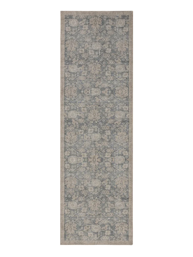 Tapis oriental de couloir gris 80x250 cm