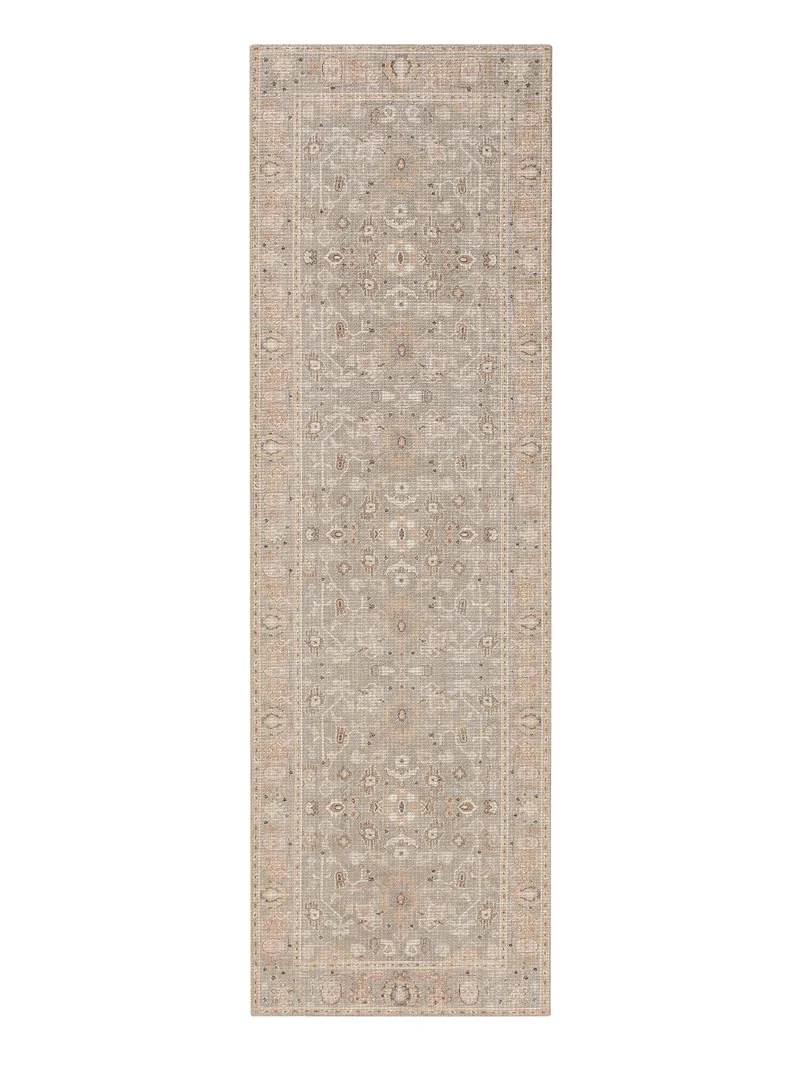 Tapis oriental de couloir beige 80x250 cm
