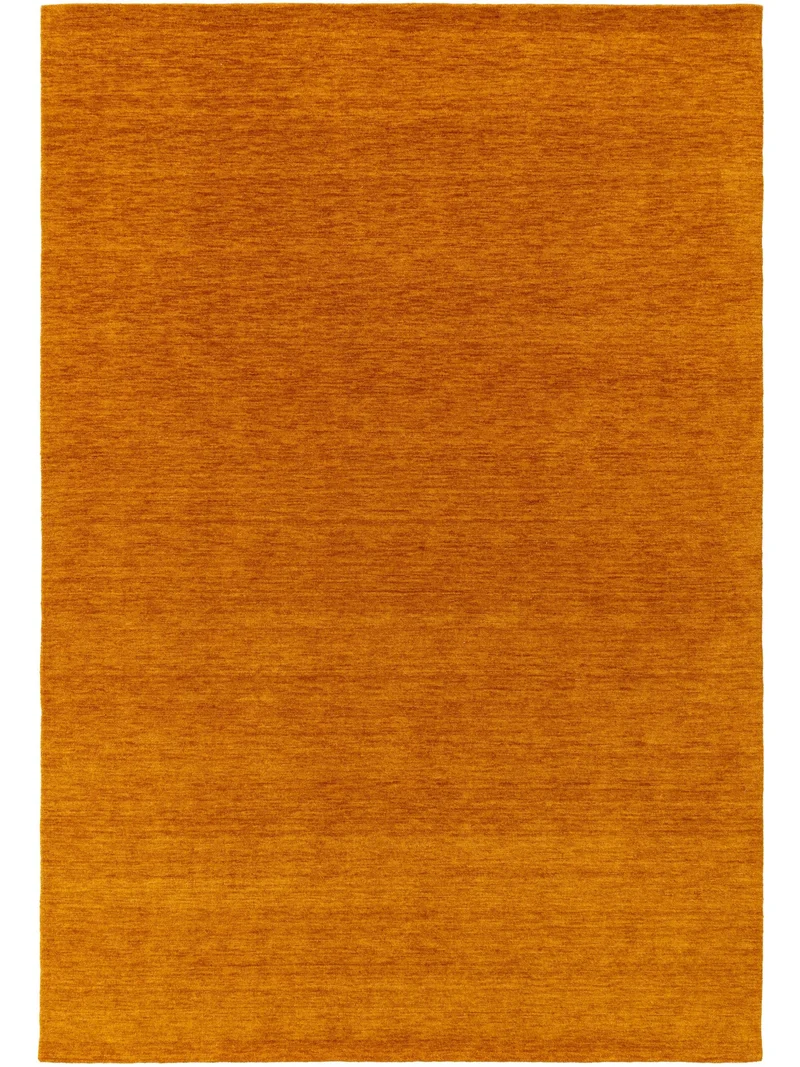 Tapis moderne chiné orange en laine 200x300 cm