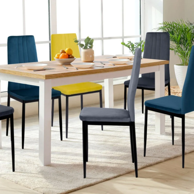 Lot de 6 chaises Jade mix couleurs