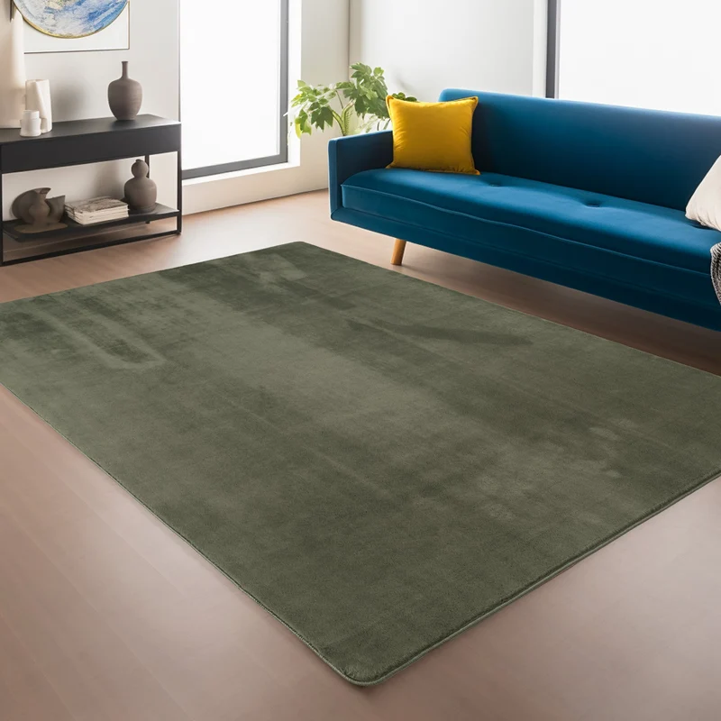 ALBA - Tapis Vert à Poils Courts Doux - ALB1400VER