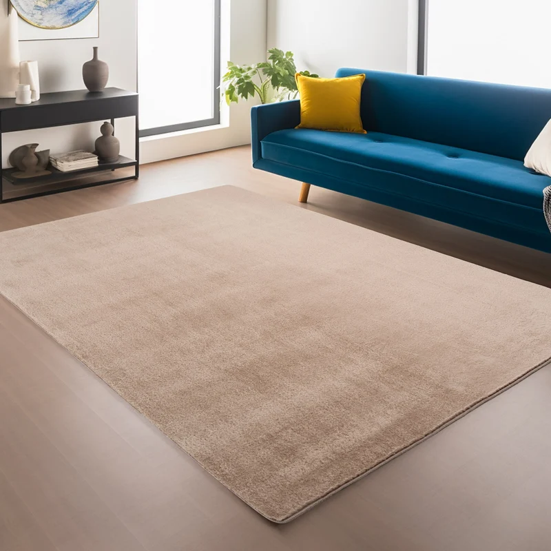 ALBA - Tapis Beige à Poils Courts Doux - ALB1400BEI