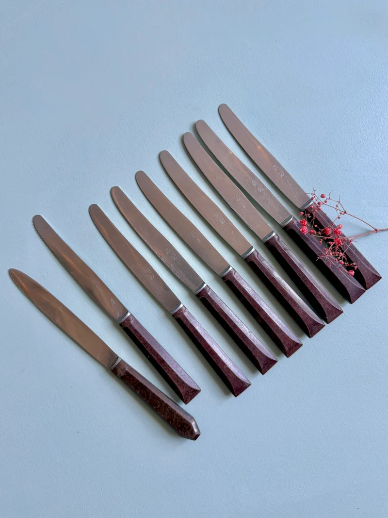 Couteaux inoxydables - lot de 9