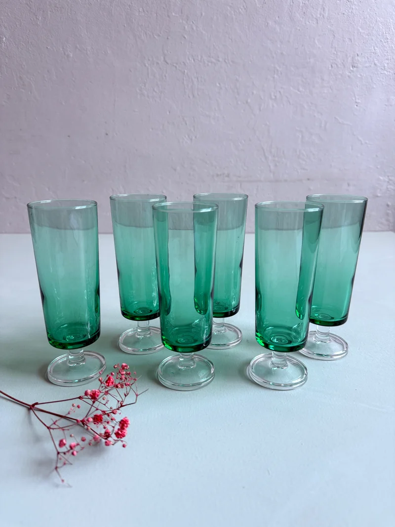 Flûtes Suède Cavalier Luminarc anciennes- lot de 6