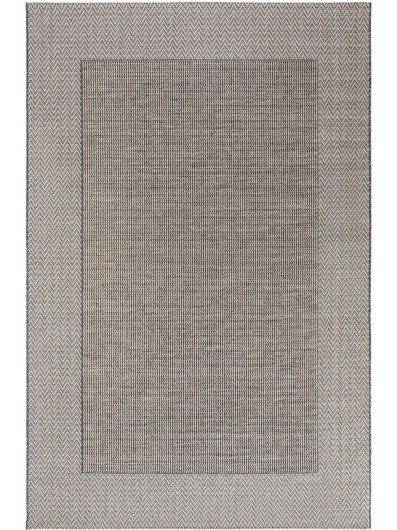 Tapis scandinave gris et beige d'intérieur et d'extérieur 133x190 cm
