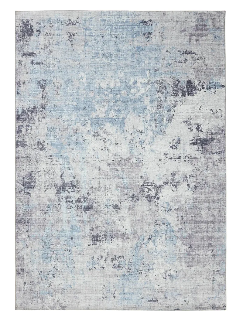 Tapis vintage gris et bleu 250x350 cm