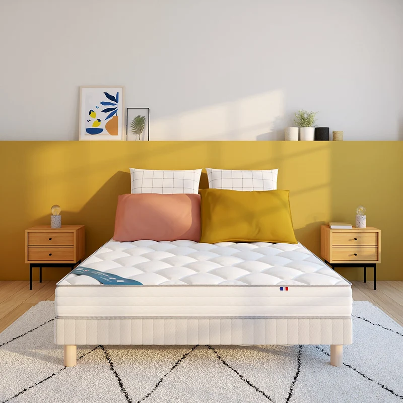 Matelas LA REDOUTE INTERIEURS latex, soutien ferme, accueil mousse viscoélastique
