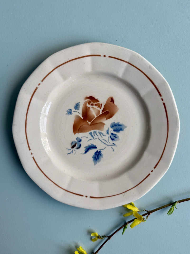 Assiette plate de Sarreguemines