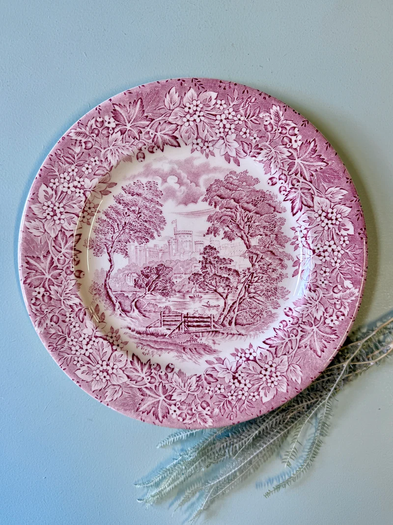 Assiette plate en terre de fer England - Assiette anglaise