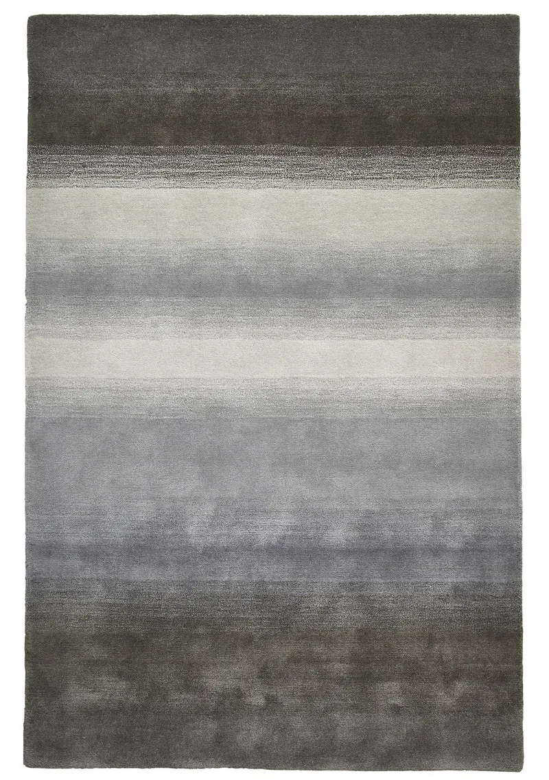 Tapis Gris motif dégradé en laine ELEMENTS EL2267