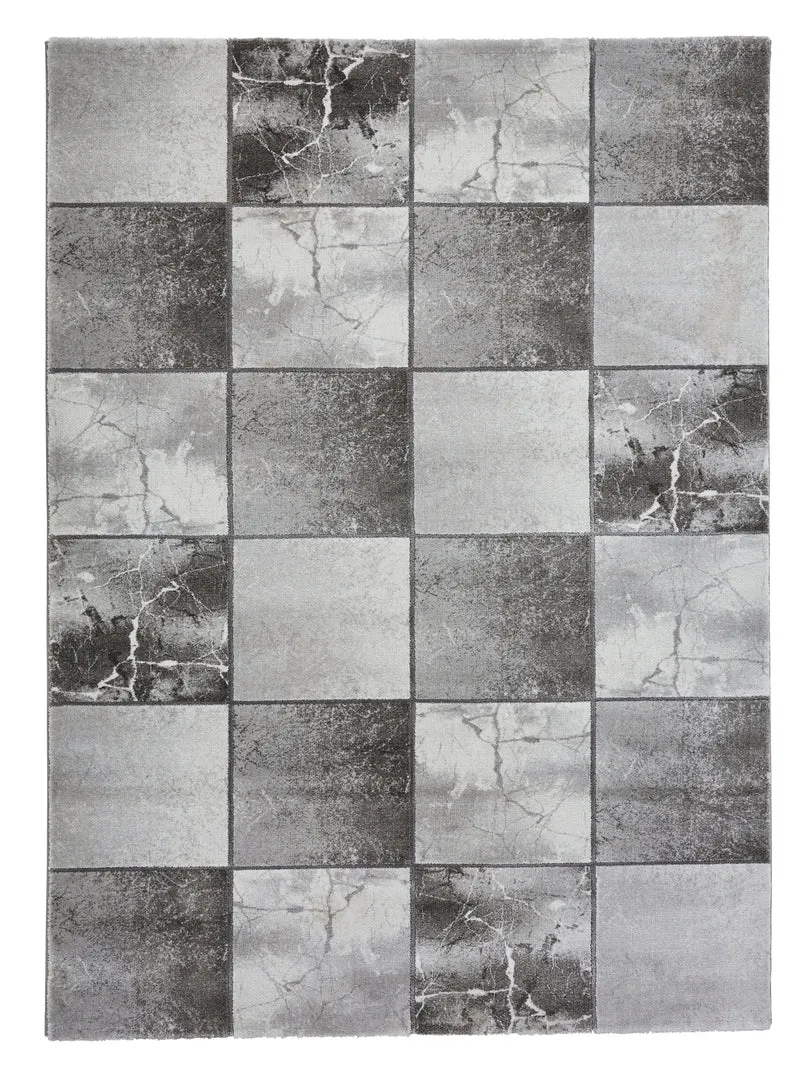Tapis Gris clair de Salon motif Graphique CRAFT 23495