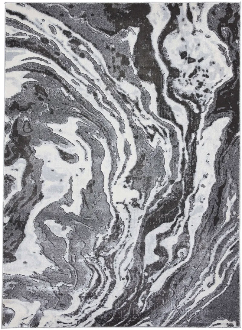 Tapis Gris design Abstrait Apollo GR580