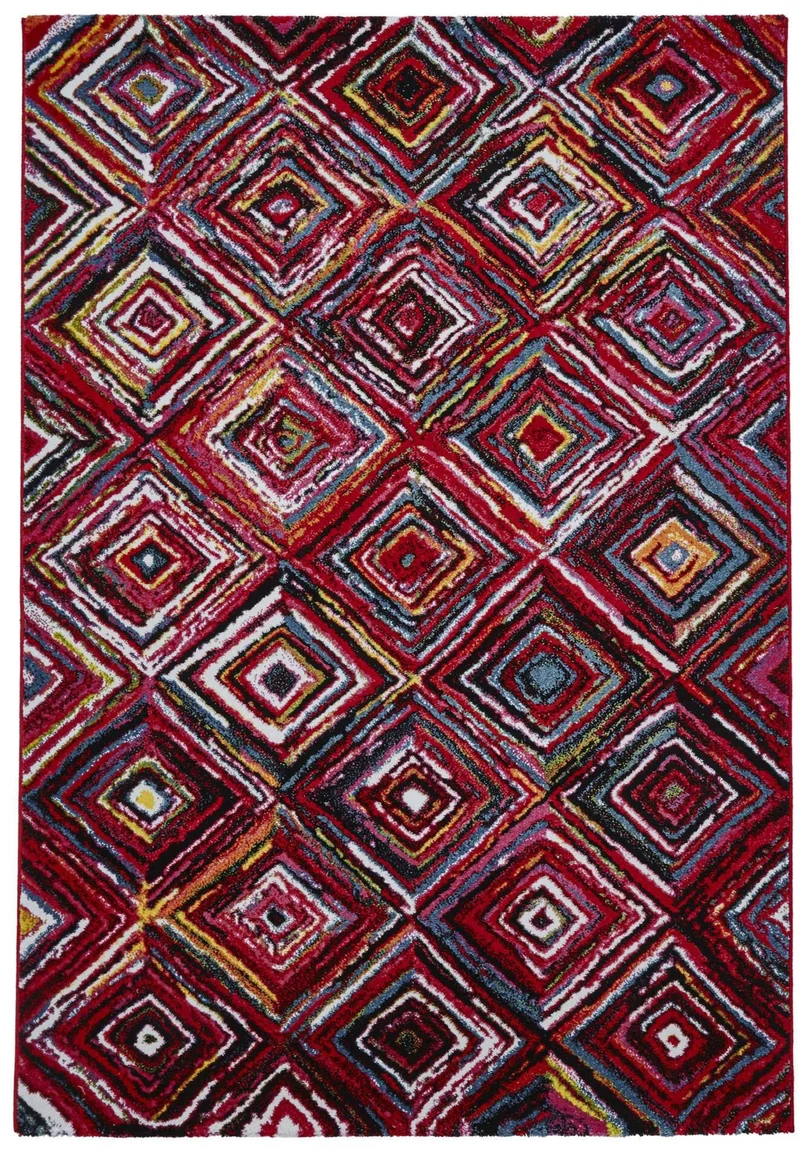 Tapis Multicolore de salon style Ethnique SUNRISE Y505A