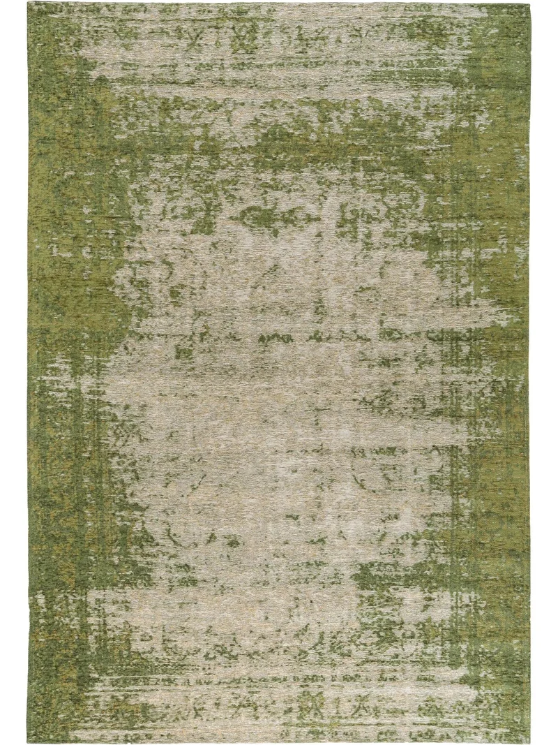 Tapis contemporain vintage vert 155x235 cm
