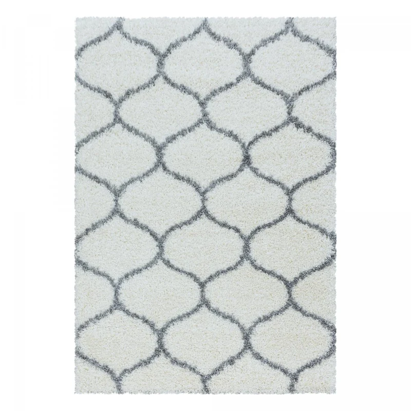 Tapis Shaggy Crème Sa en Polypropylène 120x120 cm – Jadorel