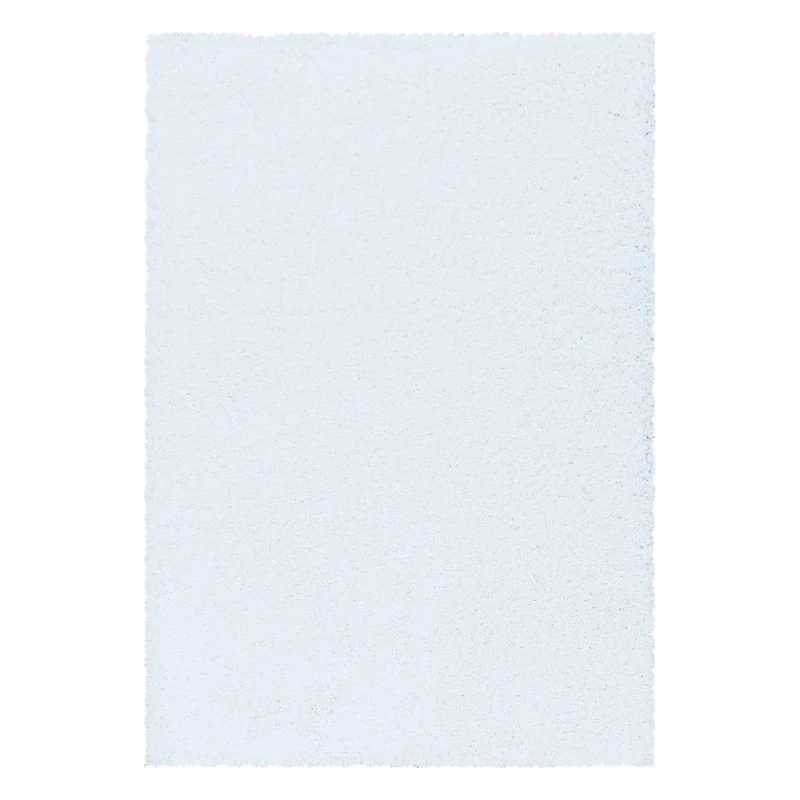 Tapis Shaggy Blanc Sy en Polypropylène 100x200 cm – Jadorel
