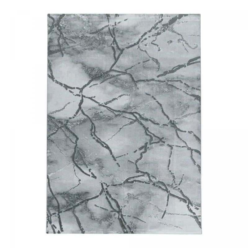 Tapis Argent Moderne en Polypropylène 120x170 cm – Jadorel
