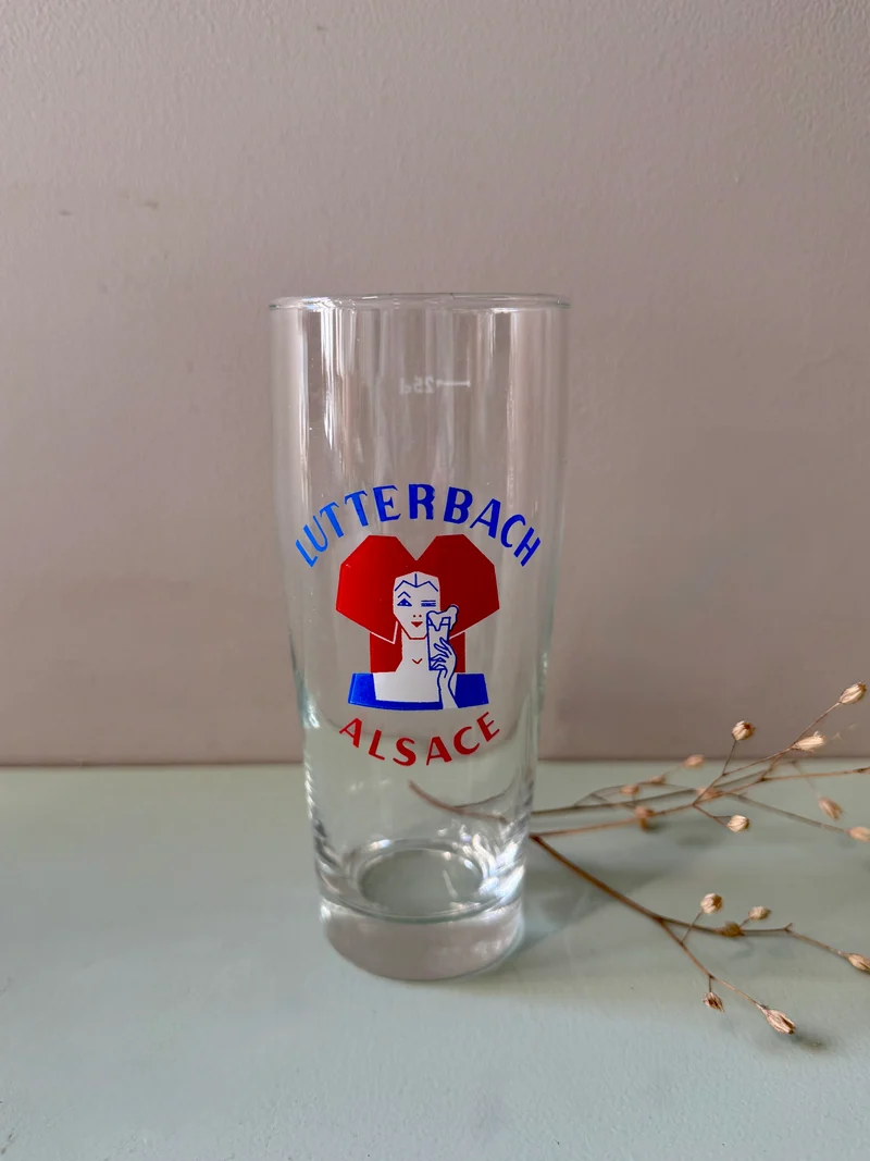 Verre à bière brasserie Lutterbach Alsace