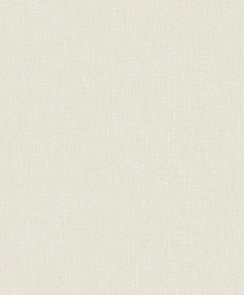 Papier peint effet tapisserie blanc cassé Coquillage (Collection Empreinte)