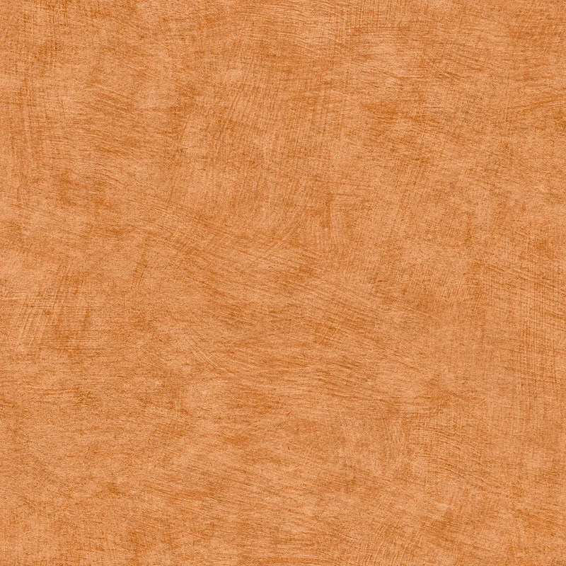Papier peint effet matière béton ciré orangé (Collection Empreinte)