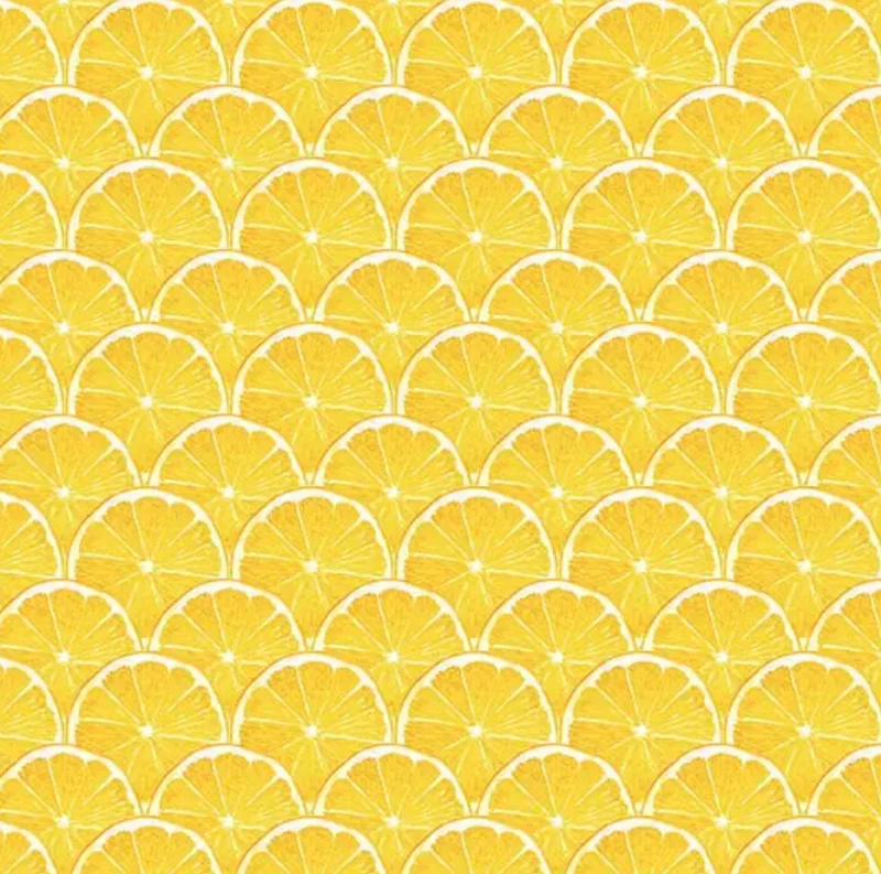 Papier peint Cuisine Fraîcheur Rondelle de citron