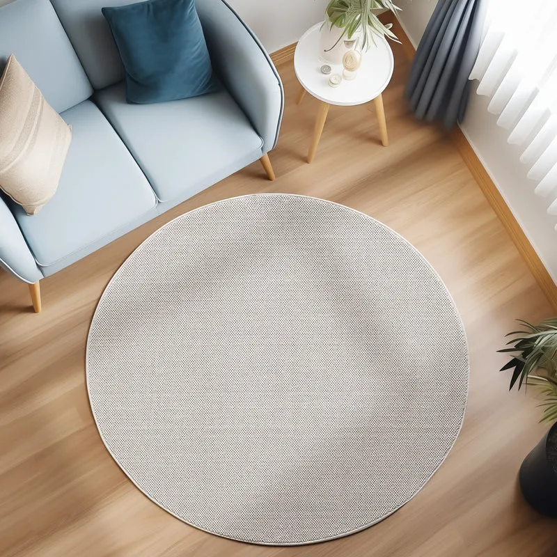 MORELIA - Tapis moderne rond aspect laine bouclée - MOR4300CRE