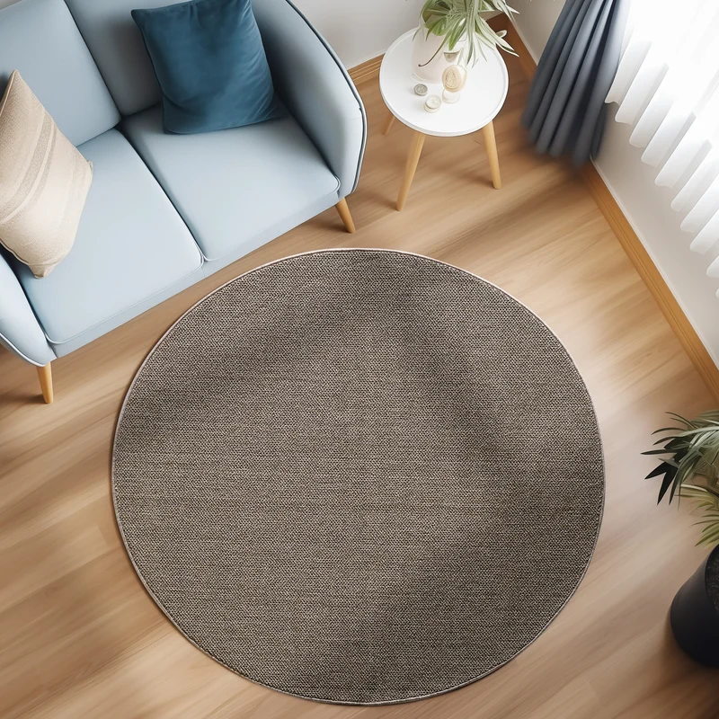 MORELIA - Tapis moderne rond aspect laine bouclée - MOR4300MAR