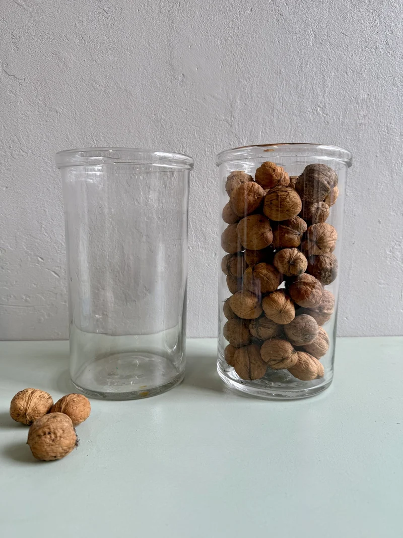 Pot en verre vintage
