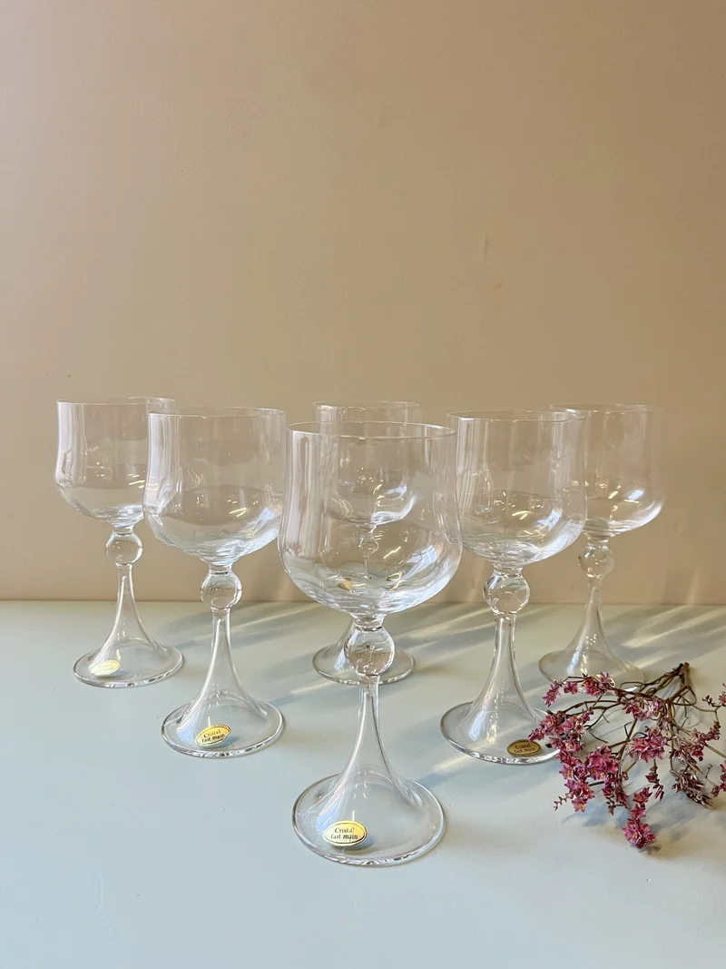 Verres en cristal fait main/ 6