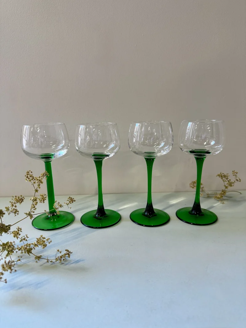 Verres alsaciens en cristal - lot de 3