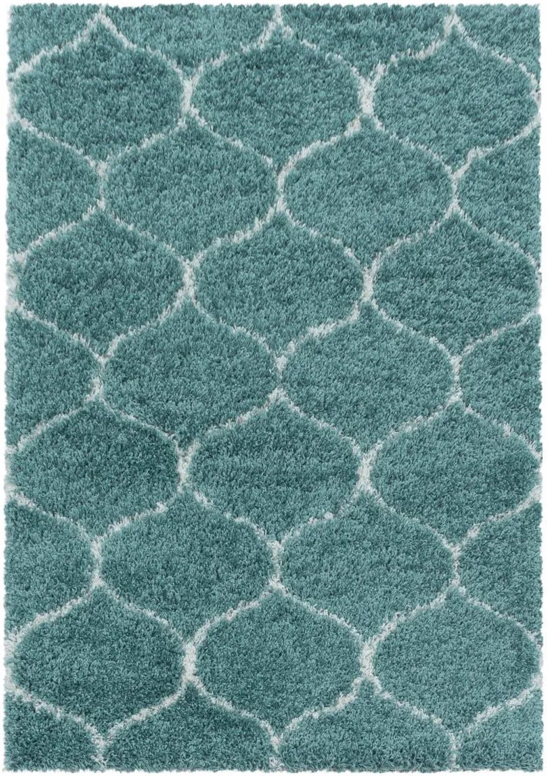 Tapis Shaggy Bleu Sa en Polypropylène 80x150 cm – Jadorel