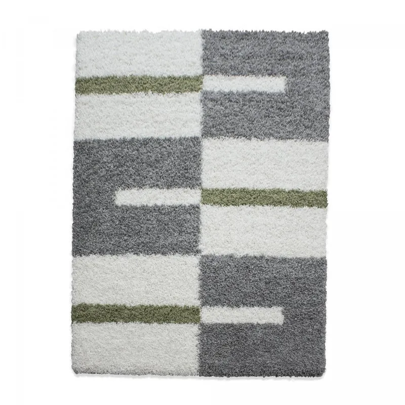 Tapis Shaggy Vert Ga en Polypropylène 100x200 cm – Jadorel