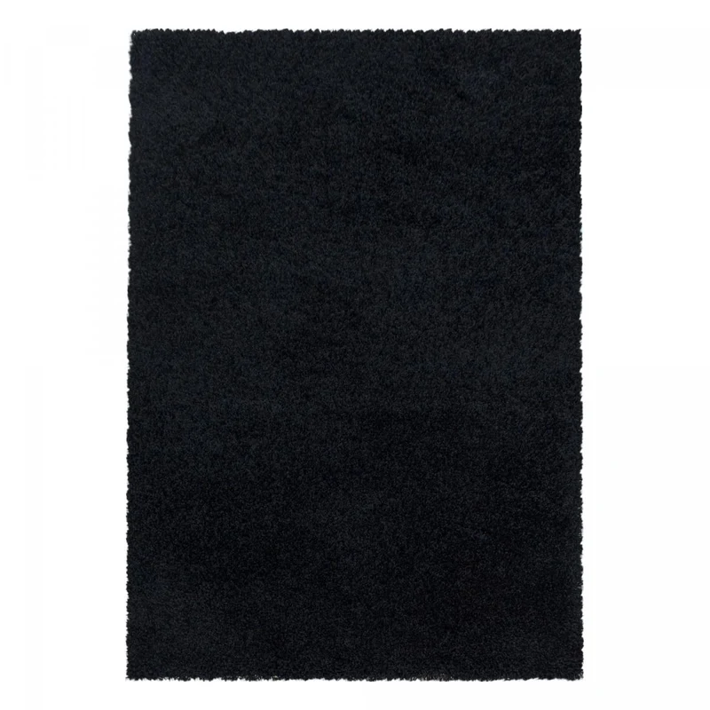 Tapis Shaggy Noir Sy en Polypropylène 100x200 cm – Jadorel