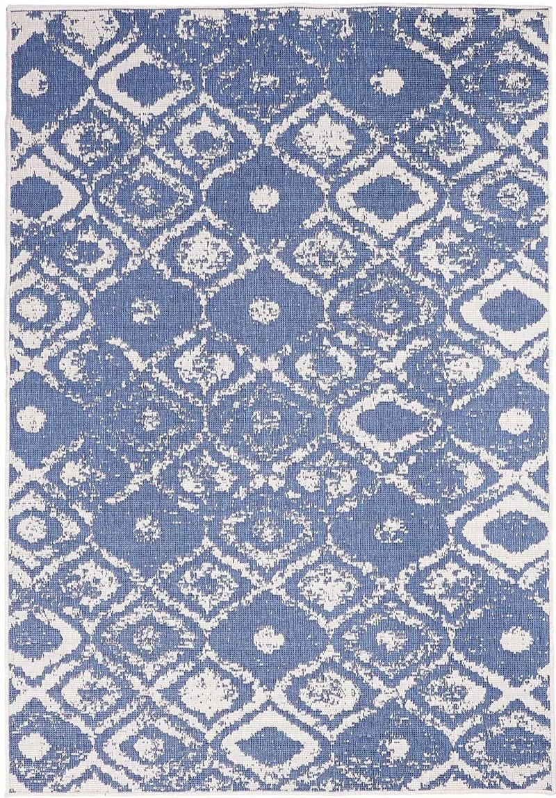 Tapis Extérieur réversible Bleu Vintage SALMA