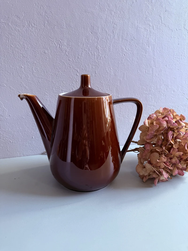 Théière marron grès émaillée Villeroy & Boch