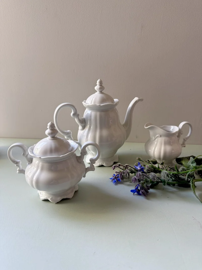 Service à thé en porcelaine modèle Sylvia