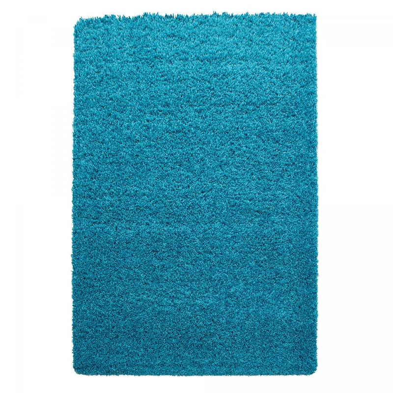 Tapis Shaggy Bleu Dre en Polypropylène 120x120 cm – Jadorel