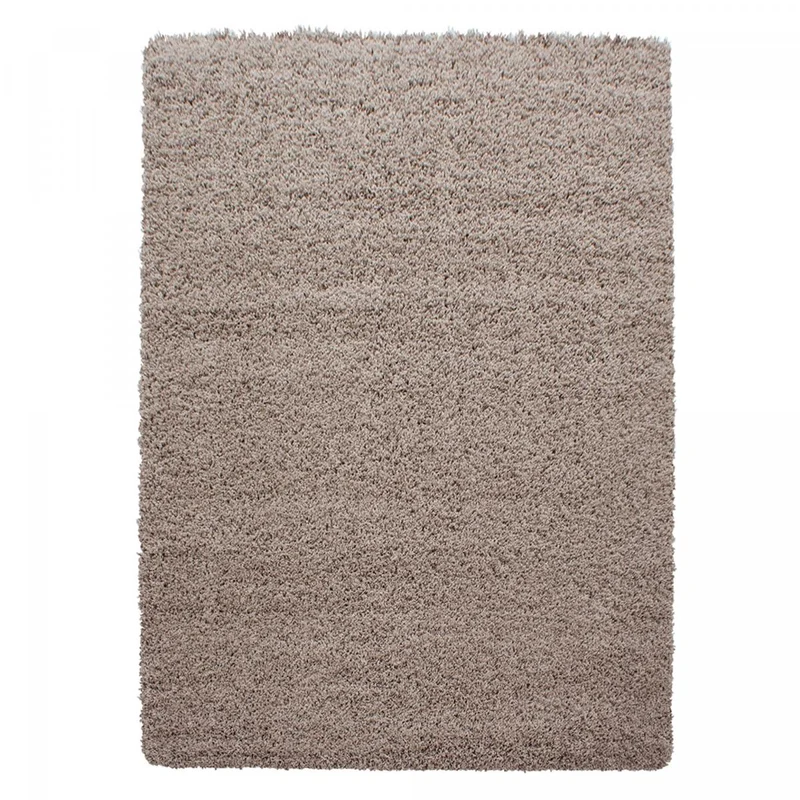 Tapis Shaggy Beige Dre en Polypropylène 120x120 cm – Jadorel