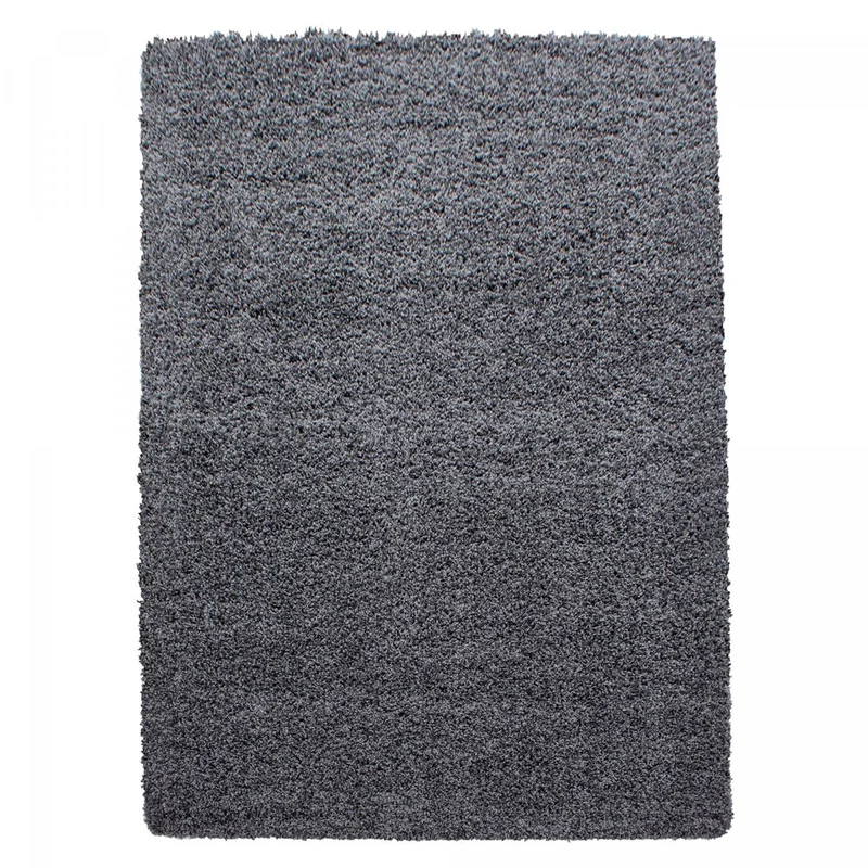 Tapis Shaggy Gris Dre en Polypropylène 120x120 cm – Jadorel