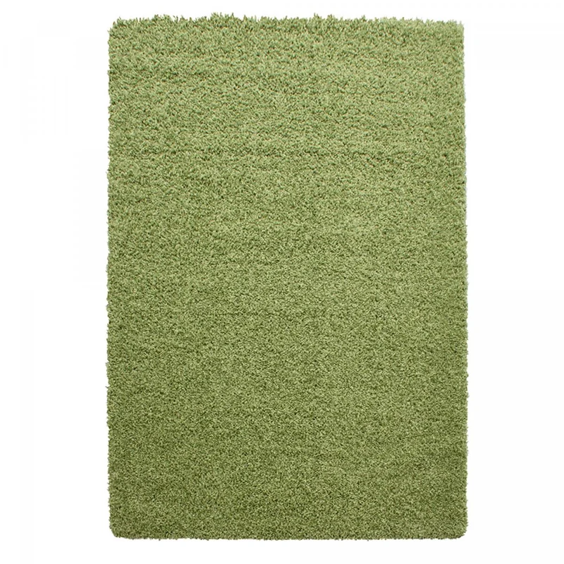 Tapis Shaggy Vert Dre en Polypropylène 120x120 cm – Jadorel