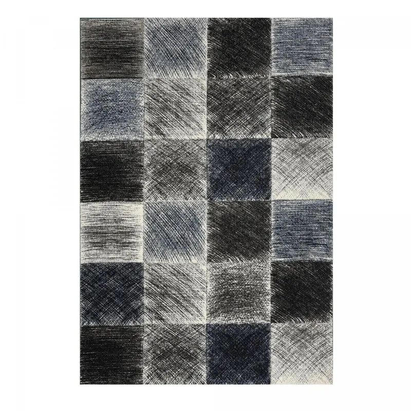 Tapis Bleu Bindicar en Polypropylène 120x170 cm – Jadorel