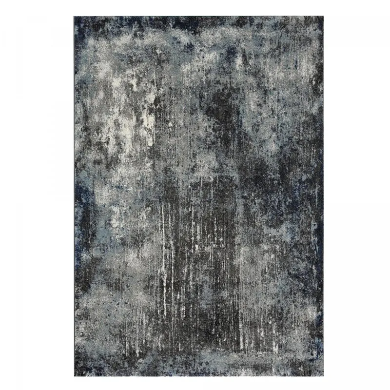 Tapis Bleu Bindiflou en Polypropylène 120x170 cm – Jadorel