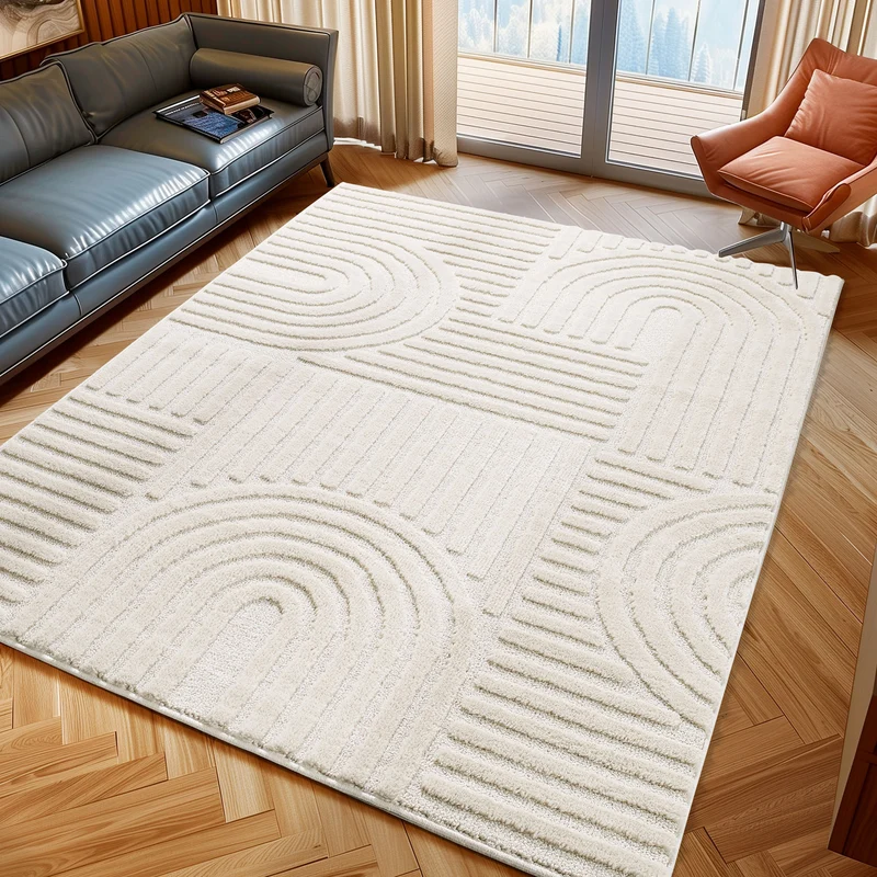 TURIN - tapis rectangulaire design en relief - TUR1121CRE