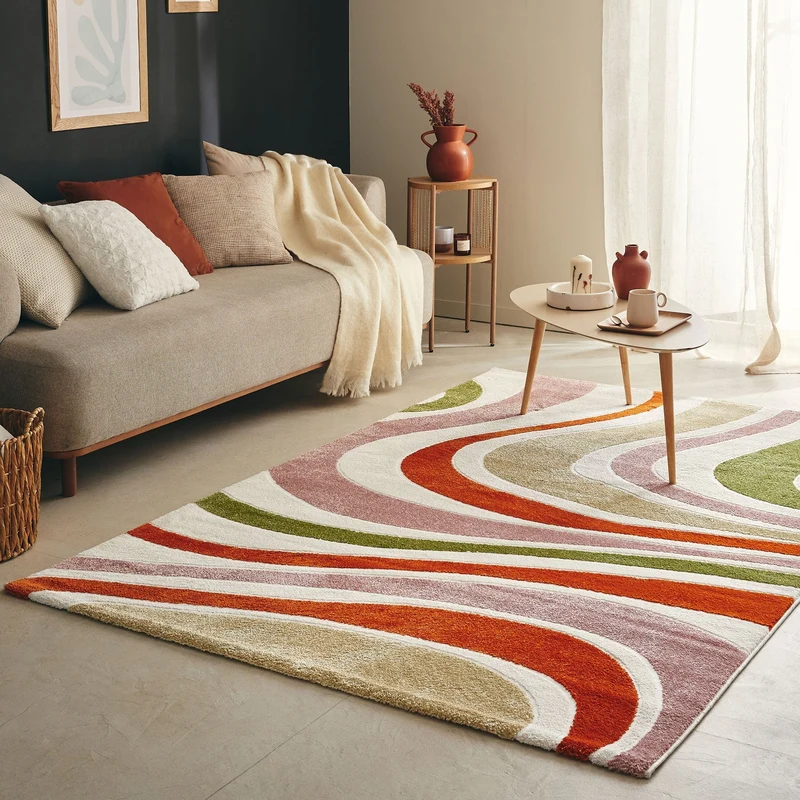 MEMPHIS - Tapis vague multicolore - MEM565MUL