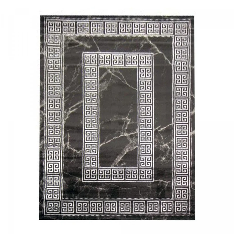 Tapis Style Orient Argent Double Blaco 120x170 cm – Jadorel
