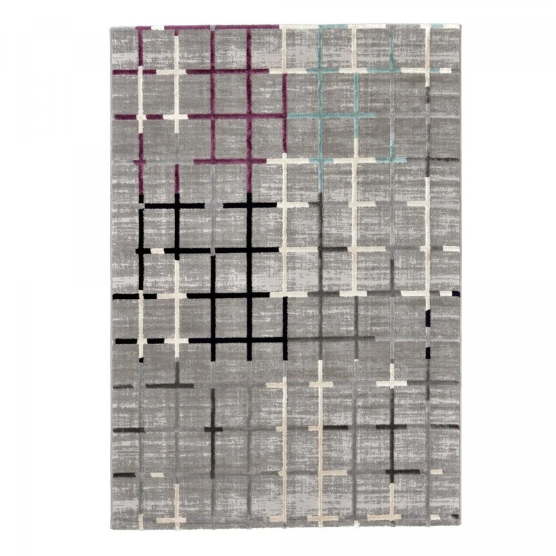 Tapis Gris Grilla 120x170 cm – Jadorel