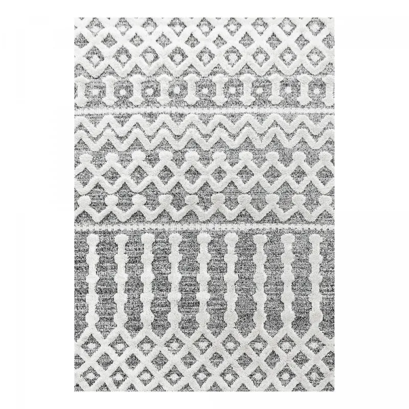 Tapis Gris en Polypropylène 60x110 cm – Jadorel