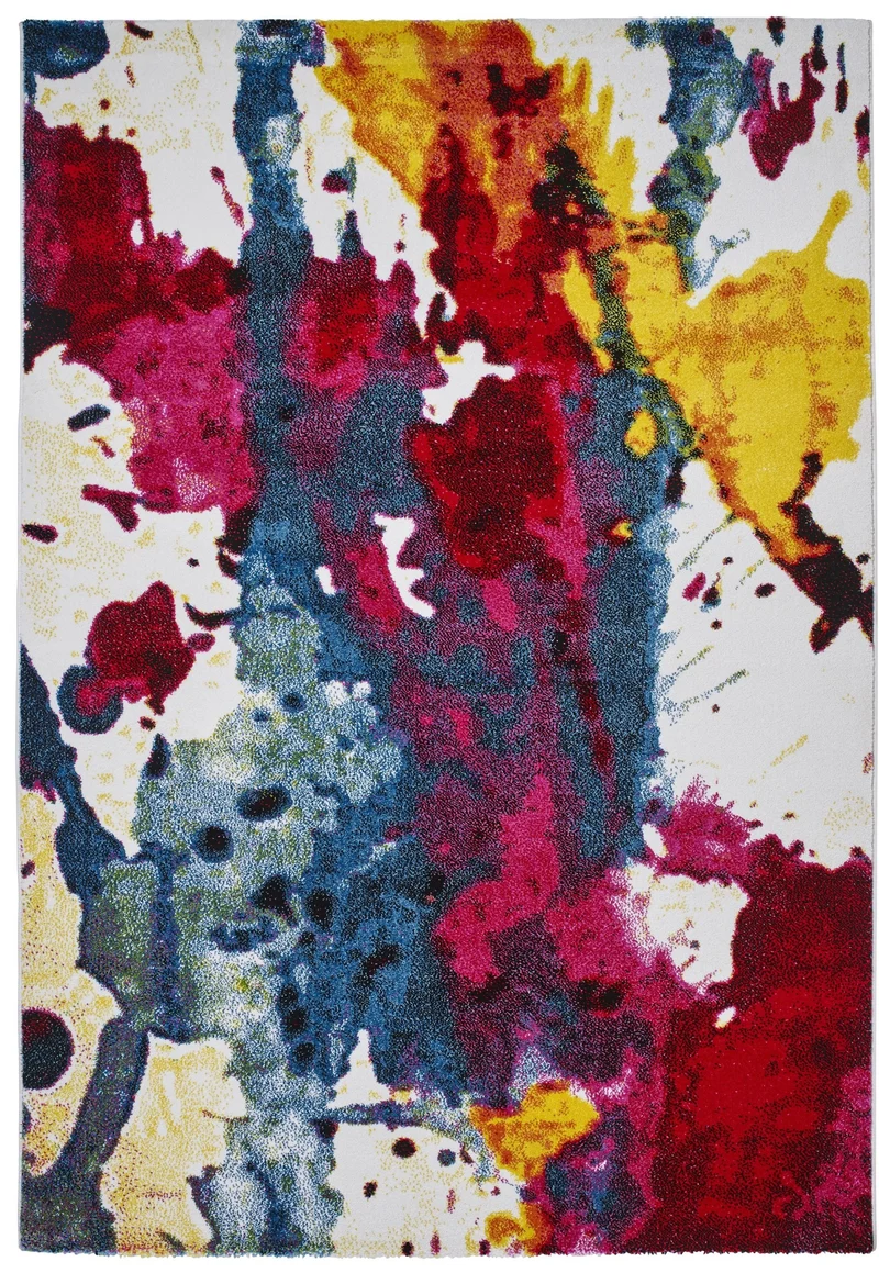 Tapis Design abstrait de salon multicolore SUNRISE 9349A