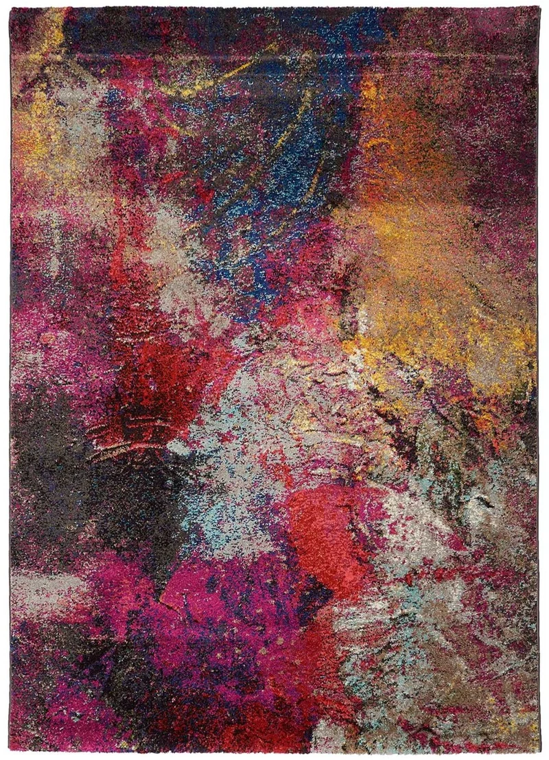 Tapis Design Abstrait Multicolore EVY UNIK