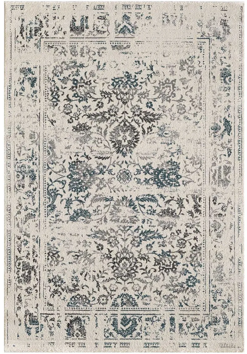 Tapis de Salon Oriental Blanc DESTRUCTURE